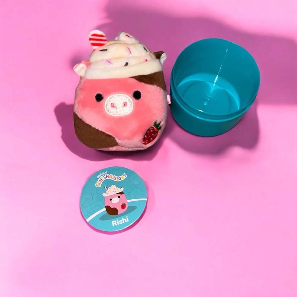 Rishi Strawberry Milkshake Cow Original Squishamallows Micromallows